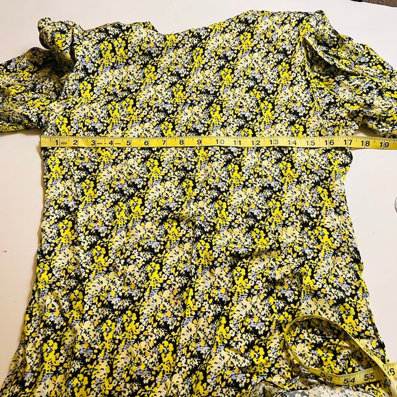 Brogger Nancy Silk Blend Floral Layered Long Sleeves Dress Size Large - Picture 6 of 10